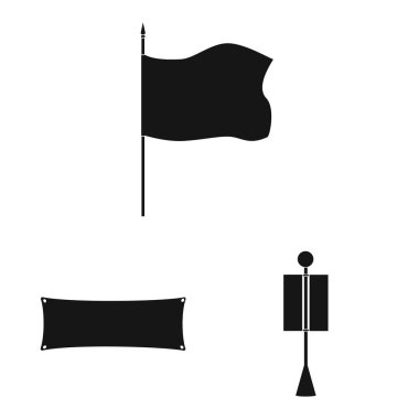 Malzeme ve medya sembolüvektör tasarımı. Stok için malzeme ve tekstil vektör simgesi kümesi.