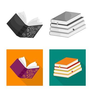 İşareti eğitim ve kapak tasarımını vektör. Eğitim ve kitabevi hisse senedi vektör çizim koleksiyonu.