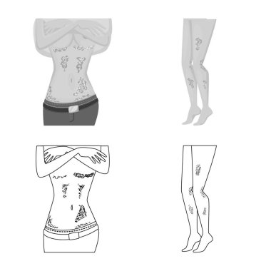 Vektör tasarımı tıbbi ve ağrı oturum açın. Hisse senedi için hastalık vektör simge ve tıp kümesi.