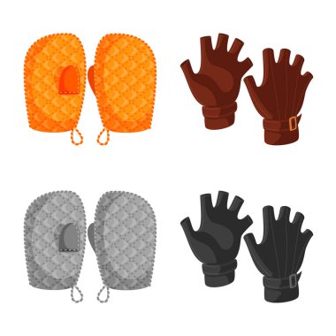 Siluet ve güvenlik logo vektör Illustration. Siluet ve konfor hisse senedi vektör çizim seti.