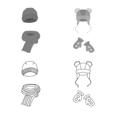 Giysi ve doku yalıtılmış nesne sembol. Giysi koleksiyonu ve hisse senedi için hava vektör simgesi.