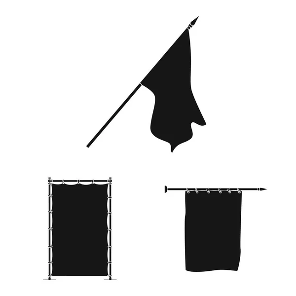 Векторная иллюстрация материала и значка носителя. Коллекция векторной иконки материала и текстиля для склада . — стоковый вектор