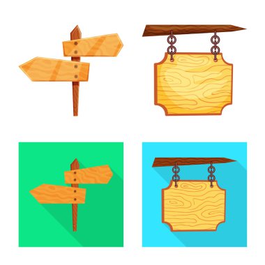 Ham vektör tasarımı ve orman oturum açın. Ham topluluğu ve parke hisse senedi simgesi web için.