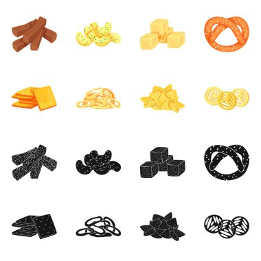 Oktoberfest ve bar simge vektör tasarımı. Oktoberfest ve hisse senedi vektör çizim pişirme koleksiyonu.