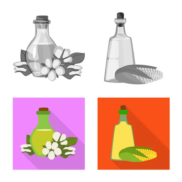 Vektorová design ikony zdravých a zeleniny. Kolekce ze zdravých a zemědělství burzovní symbol pro web. — Stockový vektor