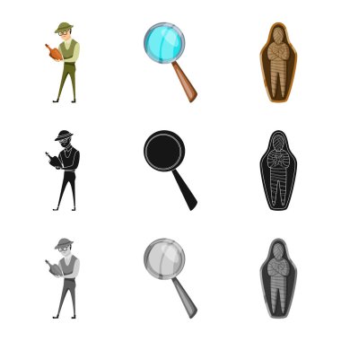 Hikaye ve öğeleri simge yalıtılmış nesne. Hikaye ve öznitelikleri hisse senedi vektör çizim seti.