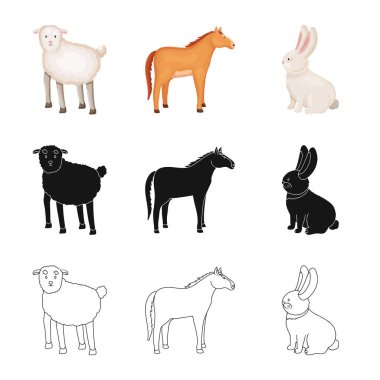 Üreme ve mutfak işareti çizimi vektör. Koleksiyon ıslahının ve organik hisse senedi vektör çizim.