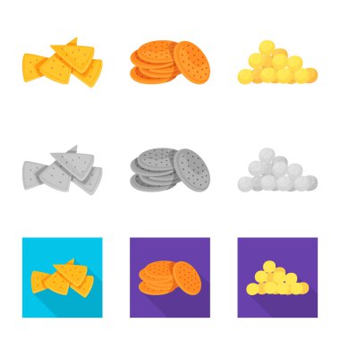 Oktoberfest ve bar logosu yalıtılmış nesne. Oktoberfest ve hisse senedi vektör çizim pişirme.