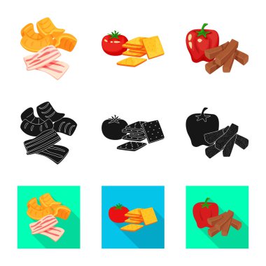 Tat ve daiç simge vektör Illustration. Tat ve web için organik hisse senedi simgesi.