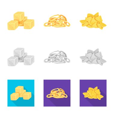 Oktoberfest ve çubuğu simgesinin yalıtılmış nesne. Oktoberfest ve hisse senedi vektör çizim pişirme koleksiyonu.