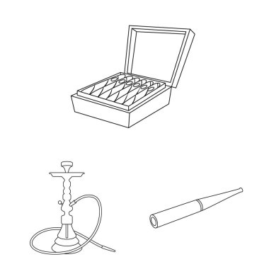 Sağlık ve nikotin sembolü vektör tasarımı. Web için sağlık ve istatistik stok sembolü koleksiyonu.