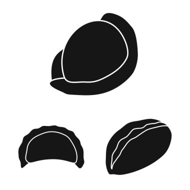 Mutfağı ve meze simge vektör tasarımı. Mutfak ve gıda hisse senedi simgesi için web topluluğu.