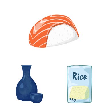 Gıda ve organik logo izole nesne. Gıda ve tarımsal stok vektör illüstrasyon toplama.