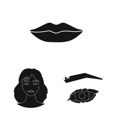 Vücut ve bölümü logo vektör Illustration. Hisse senedi için vücut ve anatomi vektör simge topluluğu.