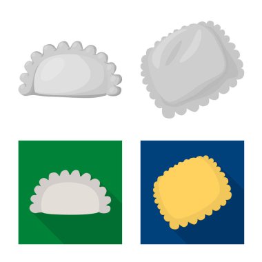 Ürün ve pişirme simge vektör Illustration. Ürünler ve web için meze hisse senedi simgesi.