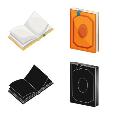 İşareti eğitim ve kapak tasarımını vektör. Eğitim ve kitabevi hisse senedi simgesi için web topluluğu.