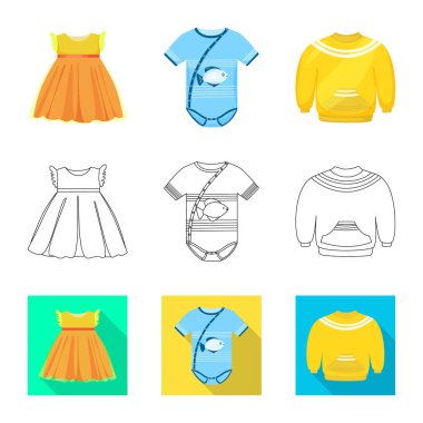 Moda ve giysi simge vektör tasarımı. Moda ve pamuk hisse senedi simgesi için web topluluğu.