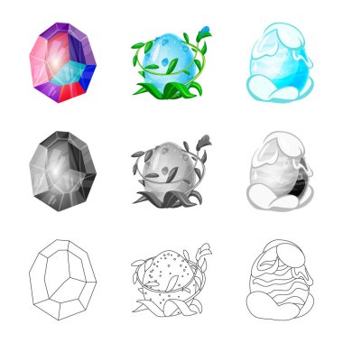 Hayvan ve tarih öncesi simge vektör Illustration. Hayvan ve sevimli hazır vektör çizim topluluğu.