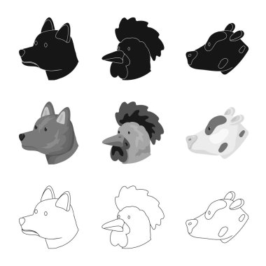 Tarım ve işareti üreme izole nesne. Tarım ve organik hisse senedi vektör çizim.