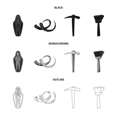 Hikaye ve öğeleri simge vektör Illustration. Hikaye ve öznitelikleri hisse senedi vektör çizim seti.