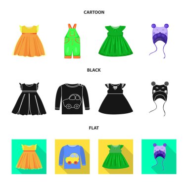 Moda ve giysi logo yalıtılmış nesne. Moda ve pamuk hisse senedi simgesi için web topluluğu.