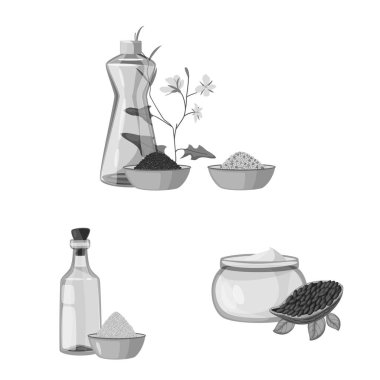 Beslenme ve organik simge vektör Illustration. Stok için beslenme ve cam vektör simgesi koleksiyonu.