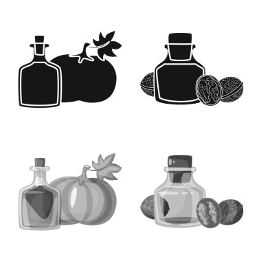 Sağlıklı ve sebze simge vektör tasarımı. Tarım hisse senedi vektör çizim ve sağlıklı kümesi.