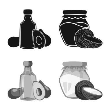 Sağlıklı ve sebze simgesi yalıtılmış nesne. Tarım hisse senedi vektör çizim ve sağlıklı topluluğu.