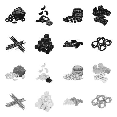 Tat ve daiç logo yalıtılmış nesne. Tat ve organik hisse senedi vektör çizim koleksiyonu.