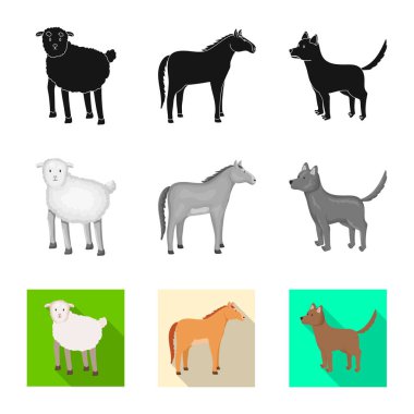 Üreme ve mutfak simge vektör Illustration. Set ıslahının ve organik hisse senedi için vektör simgesi.