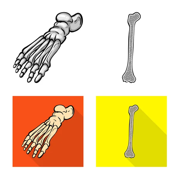 Objeto isolado da medicina e logotipo da clínica. Jogo de medicina e símbolo de estoque médico de web . — Vetor de Stock