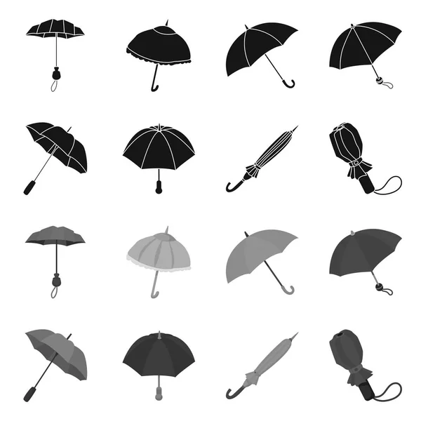 Vektor-Design von Schutz und geschlossenem Symbol. Schutzbestimmungen und Abbildung des Regenrückhaltevektors. — Stockvektor