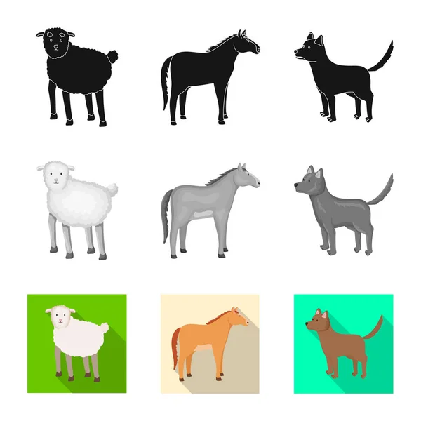Ilustración vectorial del icono de la cría y la cocina. Conjunto de crianza y vector orgánico icono para stock . — Archivo Imágenes Vectoriales
