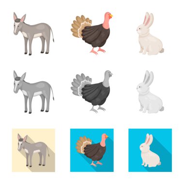 Üreme ve mutfak simge vektör tasarımı. Koleksiyon ıslahının ve organik vektör hisse senedi simgesi.