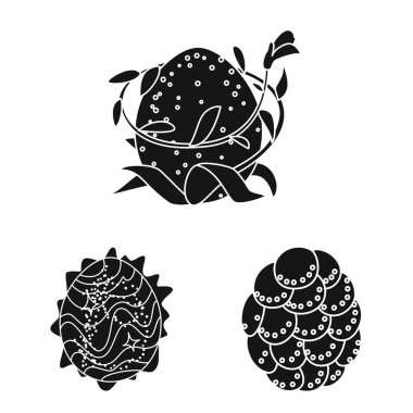 Fantastik ve sevimli simge vektör illüstrasyon. Stok için fantastik ve sihirli vektör simgesi koleksiyonu.