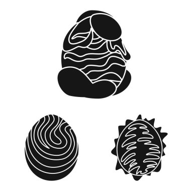 Fantastik ve sevimli logo vektör illüstrasyon. Stok için fantastik ve sihirli vektör simgesi koleksiyonu.