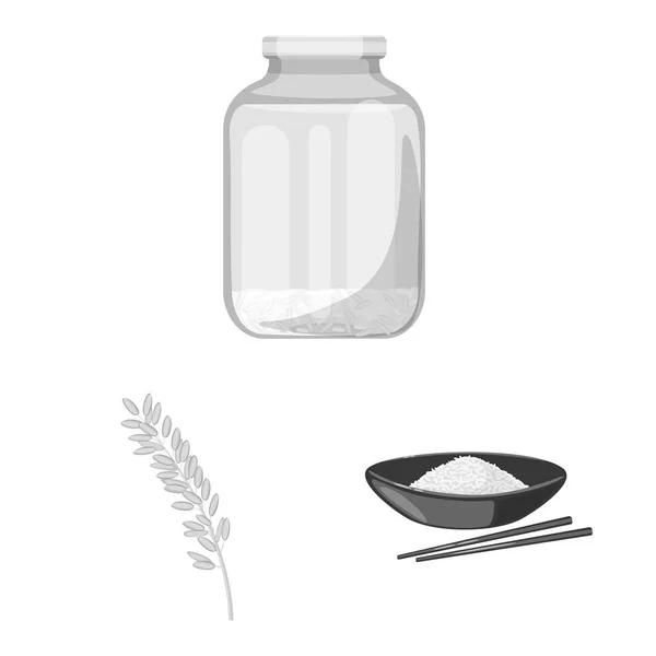 Векторный дизайн продуктов питания и органического логотипа. Набор продовольственных и сельскохозяйственных символов для паутины . — стоковый вектор
