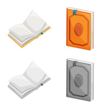 Eğitim ve kapak simge vektör Illustration. Eğitim ve kitabevi hisse senedi vektör çizim.