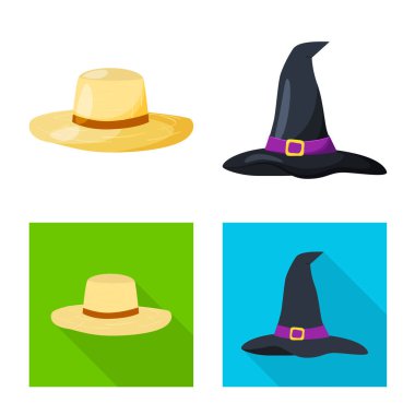 Giyim ve kap simgesi yalıtılmış nesne. Giyim ve web için bere hisse senedi simgesi.