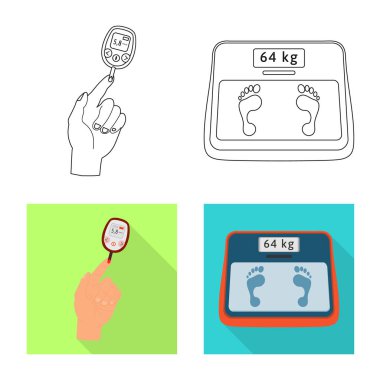 Diyet ve tedavi simgesi yalıtılmış nesne. Diyet ve ilaç hisse senedi simgesi için web topluluğu.