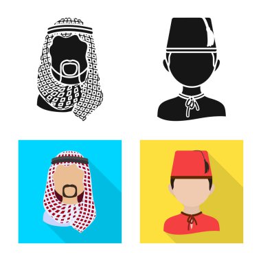 Kopyacı ve ikamet logo vektör çizimi. Kopyacı ve kültür vektör simgesini hissenin koleksiyonu.