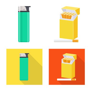 Çöp tasarımını vektör ve sembol durdurmak. Hisse senedi için çöp ve alışkanlık vektör simge topluluğu.