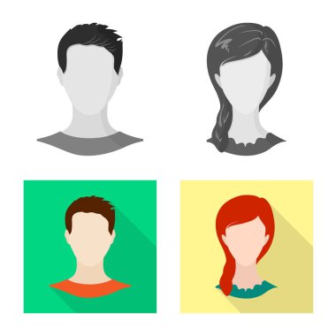 Profesyonel ve fotoğraf logo yalıtılmış nesne. Profesyonel kümesi ve hisse senedi için profil vektör simgesi.
