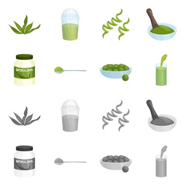 Protein ve deniz işareti vektör Illustration. Protein ve doğal hisse senedi vektör çizim koleksiyonu.