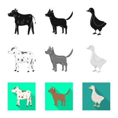 Üreme ve mutfak sembolü yalıtılmış nesne. Set ıslahının ve organik stok vektör çizim.