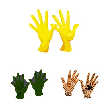 Aksesuar ve stil işareti vektör Illustration. Aksesuar ve farklı hisse senedi simgesi için web topluluğu.