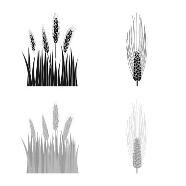 Tarım ve tarım logo vektör tasarımı. Hisse senedi için Tarım ve bitki vektör simge topluluğu.