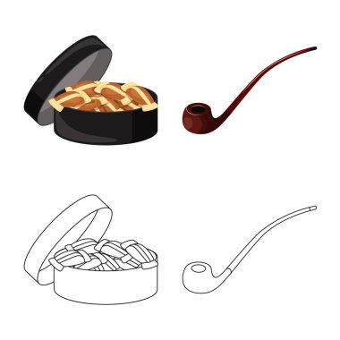 Çöp tasarımını vektör ve sembol durdurmak. Çöp ve alışkanlık hisse senedi vektör çizim seti.