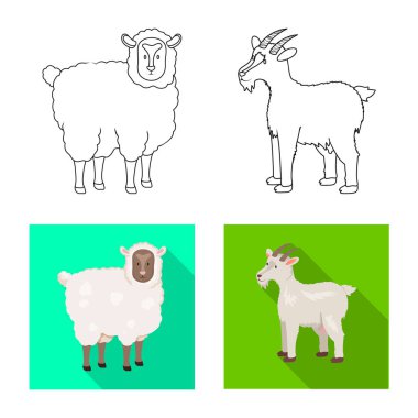 Üreme ve mutfak işareti çizimi vektör. Koleksiyon ıslahının ve organik vektör hisse senedi simgesi.