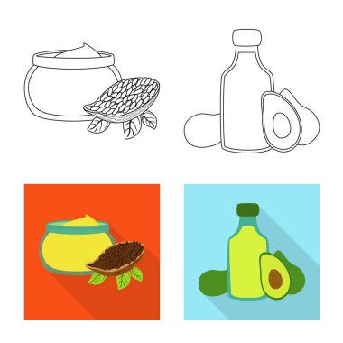 Sağlıklı ve sebze logosu yalıtılmış nesne. Sağlıklı kümesi ve hisse senedi için tarım vektör simgesi.